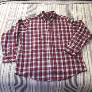 Men’s plaid button down shirt